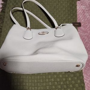 Winter white Coach purse